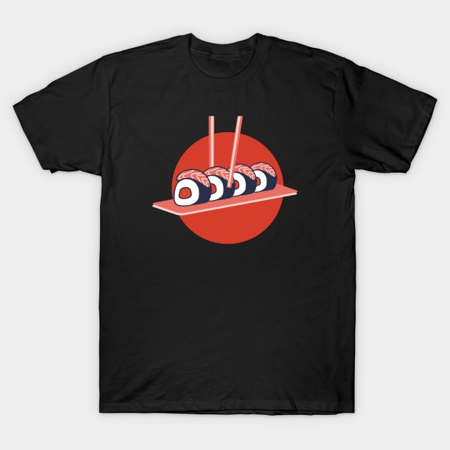 Sushi circle T-Shirt by Khannoli